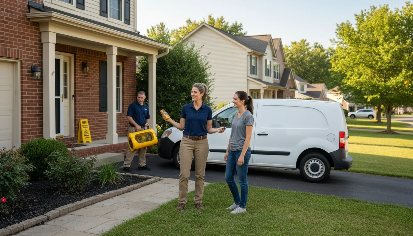 Water restoration image for Dehumidification And Cleanup Services in Clifton, TN